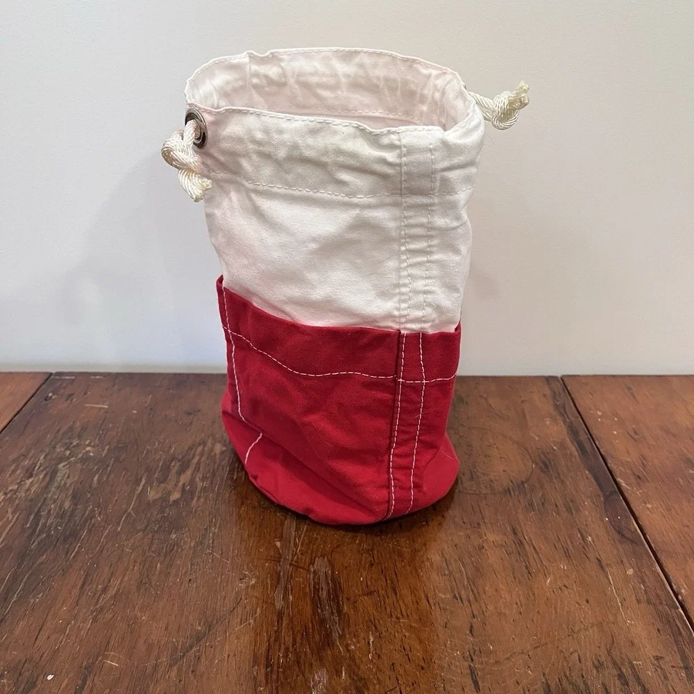 Mrs Norman Albury Sailmakers Man-o-War Cay Abaco Bahamas Bucket Bag Drawstring